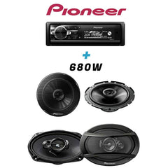 KIT Pioneer Autoradio + Haut Parleurs 660W