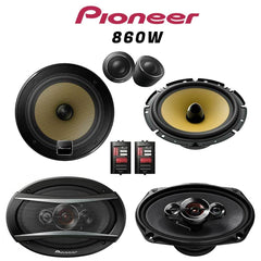 KIT PIONEER Autoradio + Haut Parleurs 860W