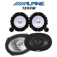 KIT ALPINE Autoradio + Haut Parleurs 1200W