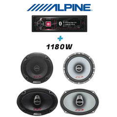 KIT ALPINE Autoradio + Haut Parleurs 1180W