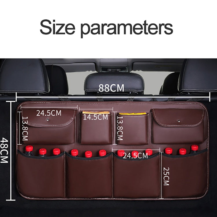 Couvre-siège XXL arrière de voiture multifonctions et multipoches