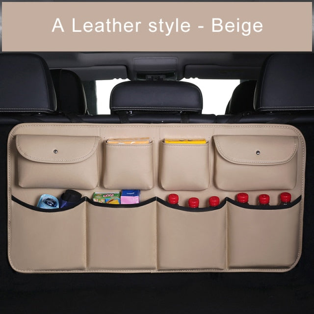 Couvre-siège XXL arrière de voiture multifonctions et multipoches